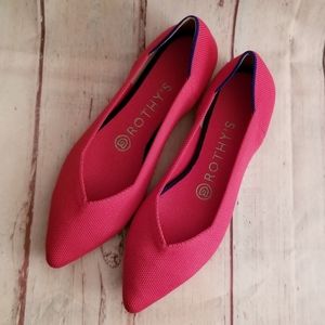 Rothy's Hot Pink Points Size 7.5